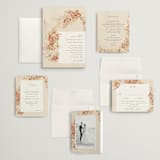 "Falling Foliage" - Wedding Invitations in Stone by Robert and Stella - Invitation Suite