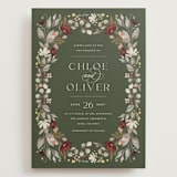 "fleur sauvage" - Wedding Invitations in Vert by Erin Deegan - Front
