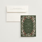 "fleur sauvage" - Wedding Invitations in Vert by Erin Deegan - Invitation with Envelope