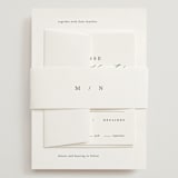 "Astoria" - Wedding Invitations in Silk by Kelly Schmidt - Assembled with Belly Band