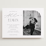 "Everly" - Wedding Invitations in Pearl by Christie Garcia - Front