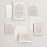 "Lace Trim" - Wedding Invitations in Cream by Kristen Smith - Invitation Suite