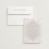 "Lace Trim" - Wedding Invitations in Cream by Kristen Smith - Invitation with Envelope