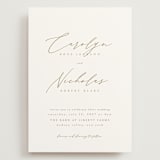 "Napa" - Wedding Invitations in Golden by Kelly Schmidt - Front