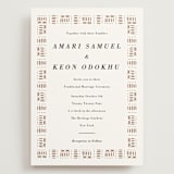 "Amari" - Wedding Invitations in Ivory by Oma N. Ramkhelawan - Front