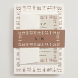 "Amari" - Wedding Invitations in Ivory by Oma N. Ramkhelawan - Assembled with Belly Band