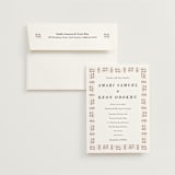 "Amari" - Wedding Invitations in Ivory by Oma N. Ramkhelawan - Invitation with Envelope