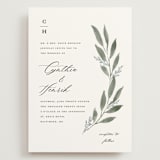 "Pressed Foliage" - Wedding Invitations in Heather by Stacey Meacham - Front