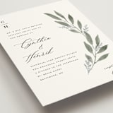 "Pressed Foliage" - Wedding Invitations in Heather by Stacey Meacham - Detail