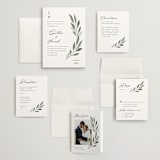"Pressed Foliage" - Wedding Invitations in Heather by Stacey Meacham - Invitation Suite