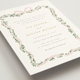 "Ribbonly Frame" - Wedding Invitations in Blush by Itsy Belle Studio - Detail