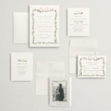 "Ribbonly Frame" - Wedding Invitations in Blush by Itsy Belle Studio - Invitation Suite