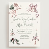"Holidays ink doodles" - Wedding Invitations in Enchanted Holiday by Cass Loh - Front