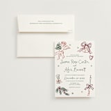 "Holidays ink doodles" - Wedding Invitations in Enchanted Holiday by Cass Loh - Invitation with Envelope