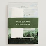 "mountain wedding" - Wedding Invitations in Summer by Anastasia Makarova - Assembled with Belly Band