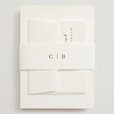 "SoHo" - Wedding Invitations in Silk by Kelly Schmidt - Assembled with Belly Band