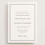 "Engraved names" - Wedding Invitations in Burgundy by Stacey Meacham - Front