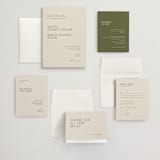"Eisin" - Wedding Invitations in Vanilla Bean by Pati Cascino - Invitation Suite