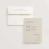 "Eisin" - Wedding Invitations in Vanilla Bean by Pati Cascino - Invitation with Envelope