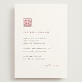 "Double Xi" - Wedding Invitations in Cherry by fatfatin - Front