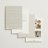 "Tilted Script" - Wedding Invitations in Ivory by Hannah Williams - Back of Card Options