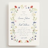 "Wildflower Romance" - Wedding Invitations in Ivory by frau brandt - Front