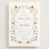 "Wildflower Romance" - Wedding Invitations in Ivory by frau brandt - Front