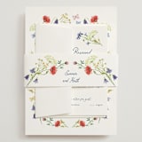 "Wildflower Romance" - Wedding Invitations in Ivory by frau brandt - Assembled with Belly Band