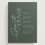 "Flip" - Wedding Invitations in Forest by Kelly Schmidt - Front
