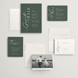 "Flip" - Wedding Invitations in Forest by Kelly Schmidt - Invitation Suite