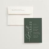 "Flip" - Wedding Invitations in Forest by Kelly Schmidt - Invitation with Envelope