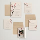 "Blossoms of Love" - Wedding Invitations in Champagne by frau brandt - Invitation Suite