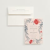 "Orient Garden" - Wedding Invitations in Saffron by Vera Lim - Invitation with Envelope