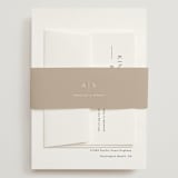 "Rhythmic" - Wedding Invitations in Simply White by Jennifer Postorino - Assembled with Belly Band