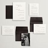 "Rhythmic" - Wedding Invitations in Simply White by Jennifer Postorino - Invitation Suite