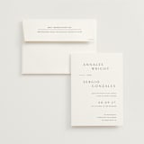 "Rhythmic" - Wedding Invitations in Simply White by Jennifer Postorino - Invitation with Envelope