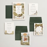 "Valley of the Moon" - Wedding Invitations in Sage by Shiny Penny Studio - Invitation Suite