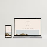 "Modern Aligned" - Wedding Invitations in Creampuff by Carolyn MacLaren - FREE Wedding Website