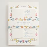"Everlasting Romance" - Wedding Invitations in Meadow by Petra Kern - Assembled with Belly Band