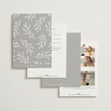 "Everly" - Wedding Invitations in Snow by Hooray Creative - Back of Card Options