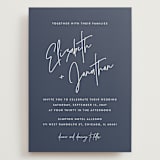 "Marked" - Wedding Invitations in Navy by JoAnn Jinks - Front