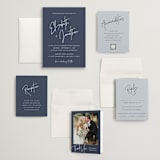 "Marked" - Wedding Invitations in Navy by JoAnn Jinks - Invitation Suite