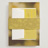 "Bloom" - Wedding Invitations in Caribbean Citrus by Morgan Kendall - Assembled with Belly Band