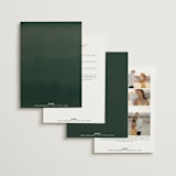 "Green Wreath" - Wedding Invitations in Champagne by Lori Wemple - Back of Card Options