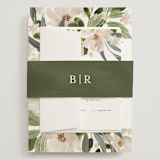 "petal toss" - Wedding Invitations in Cream by Angela Marzuki - Assembled with Belly Band