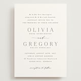 "Classy Type" - Wedding Invitations in Lily by Hooray Creative - Front