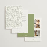 "delicate buds" - Wedding Invitations in Olive by Jennifer Wick - Back of Card Options