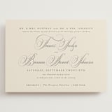"Wonderful Tonight" - Wedding Invitations in Oreo Creme by Design Lotus - Front