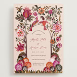 "Indian floral chintz lush" - Wedding Invitations in Ivory by Caroline Bonne Muller - Front