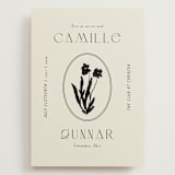 "la graine" - Wedding Invitations in Onyx by Alaina Cherup - Front